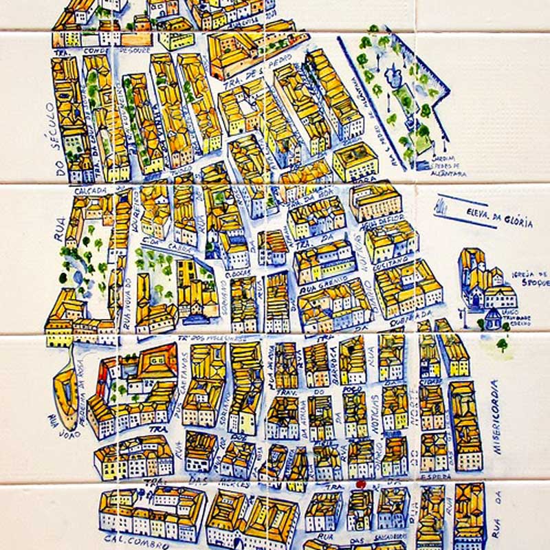 Mapa Bairro Alto – Chiado & Bairro Alto