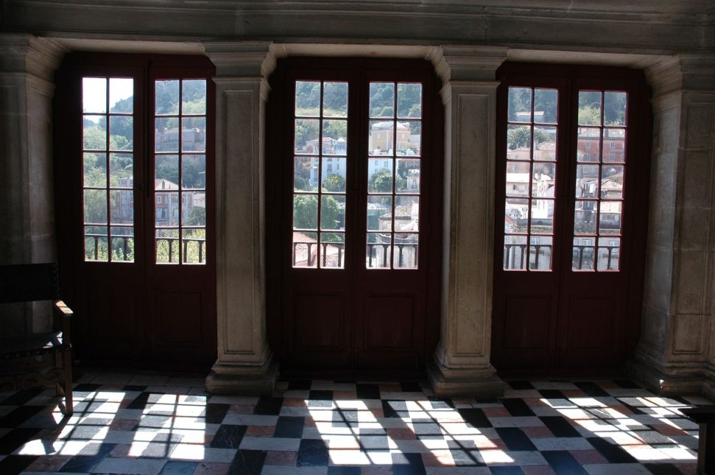 Sintra Palace hall with windows