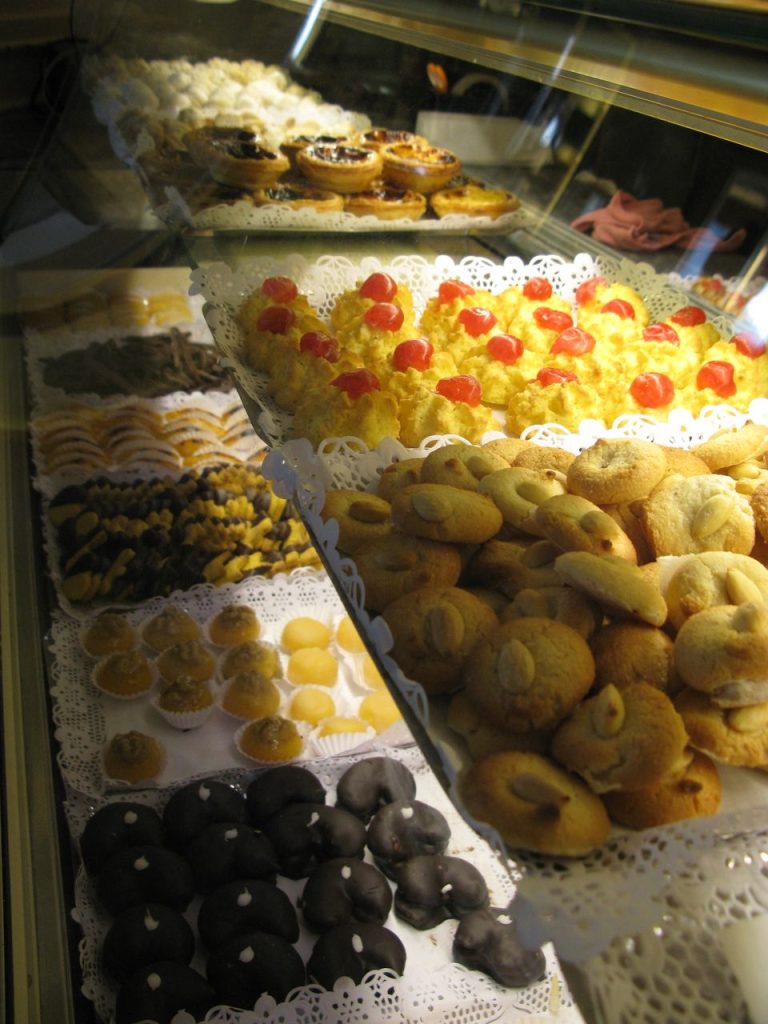 Pastry shop window in Lisbon